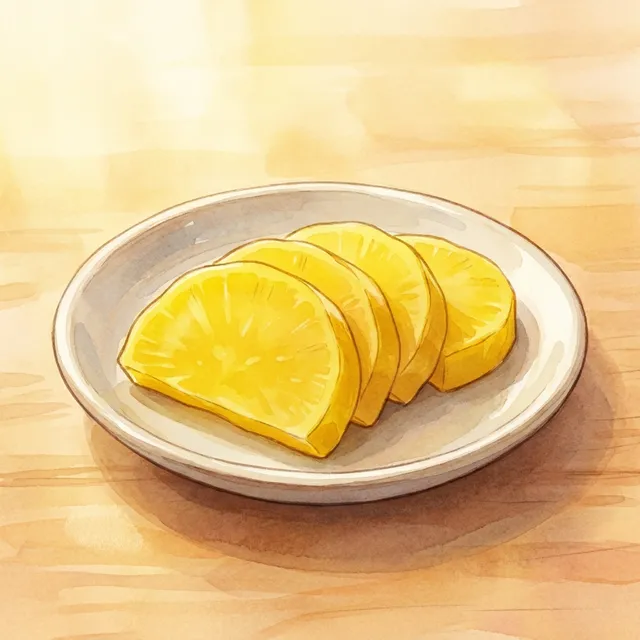 Takuan (Japanese yellow pickled radish)