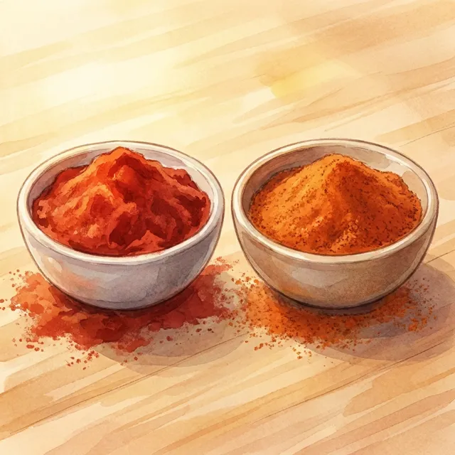Sweet paprika + cayenne