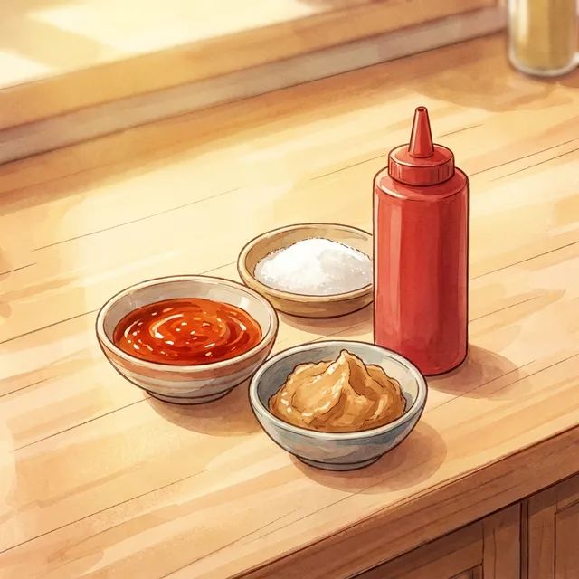 Sriracha + miso + sugar