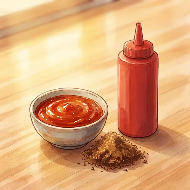 Sriracha + a pinch of brown sugar