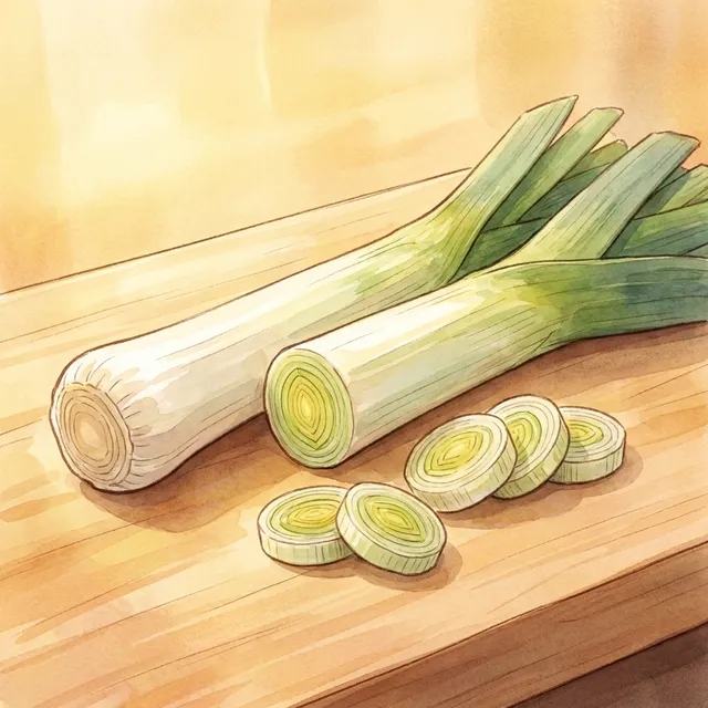 Leek (white and light green part)