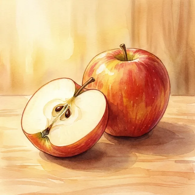 Crisp apple (Fuji or Gala)