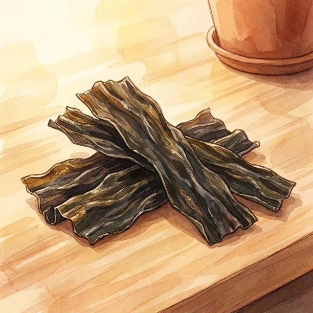 Kombu, thinly sliced